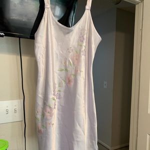 Purple dress with floral print